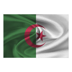 Vlag van Algerije Foto Afdruk