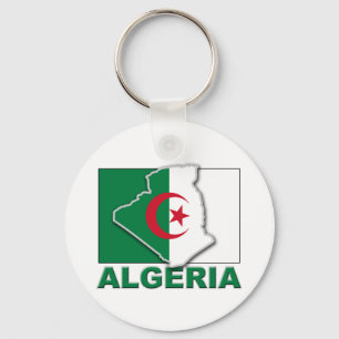 Vlag van Algerije Land Sleutelhanger