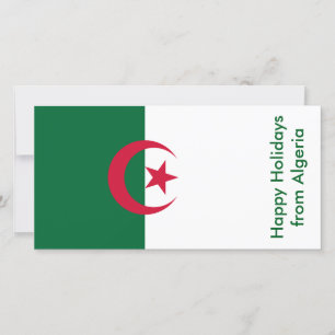 Vlag van Algerije, Prettige Feestdagen vanuit Alge Feestdagenkaart