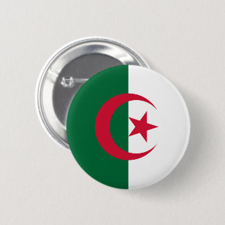 Vlag van Algerije Ronde Button 5,7 Cm