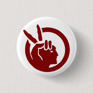 Vlag van American Indian Movement Ronde Button 3,2 Cm