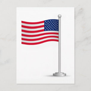 vlag van Amerika Feestdagenkaart