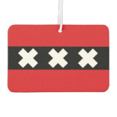 Vlag van Amsterdam Air Freshener Luchtverfrisser (Achterkant)