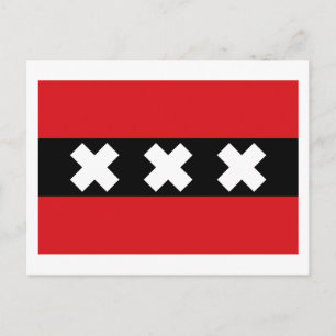 Vlag van Amsterdam Briefkaart