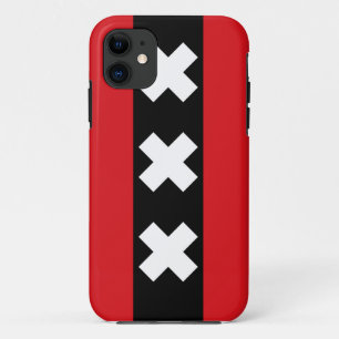 Vlag van Amsterdam iPhone 11 Hoesje