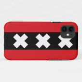 Vlag van Amsterdam Case-Mate iPhone Case (Achterkant (horizontaal))