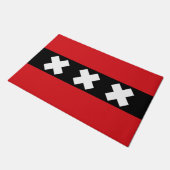 Vlag van Amsterdam Deurmat (Schuin)