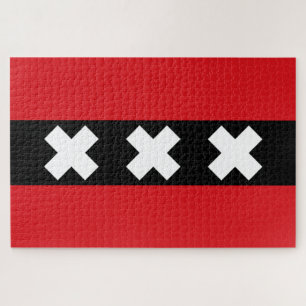 Vlag van Amsterdam Legpuzzel