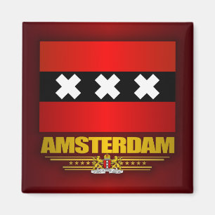 Vlag van Amsterdam Magneet