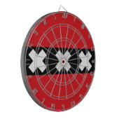 Vlag van Amsterdam, Nederland Dartbord (Voorkant Links)