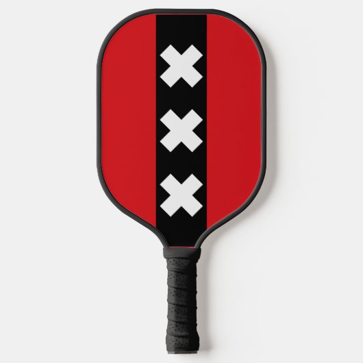 Vlag van Amsterdam, Nederland Pickleball Paddle (Voorkant)