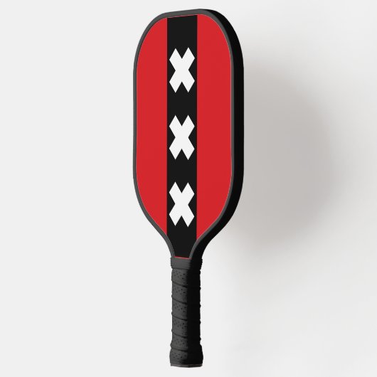 Vlag van Amsterdam, Nederland Pickleball Paddle (Links)