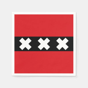 Vlag van Amsterdam, Nederland Servet