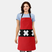 Vlag van Amsterdam, Nederlandse Canvas tas Schort (Gedragen)