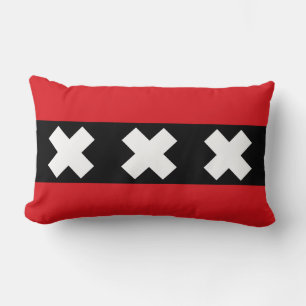 Vlag van Amsterdam, Nederlandse Lumbar Pillow Kussen