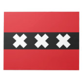 Vlag van Amsterdam Notitieblok (Voorkant)