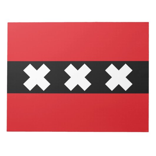Vlag van Amsterdam Notitieblok (Voorkant)