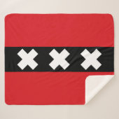 Vlag van Amsterdam Sherpa Deken (Voorkant (horizontaal))