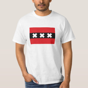 Vlag van Amsterdam T-shirt