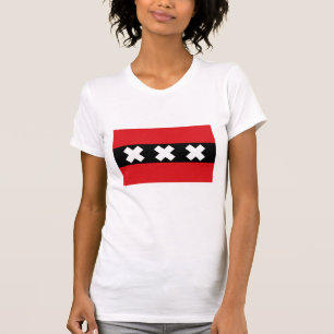 Vlag van Amsterdam T-shirt