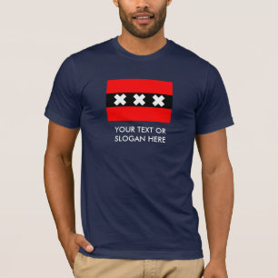 Vlag van Amsterdam T-shirt