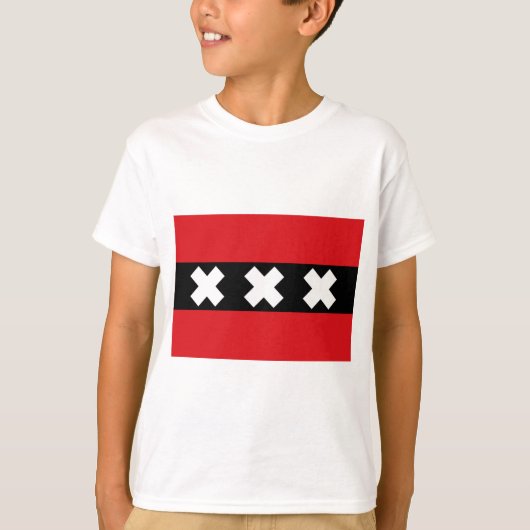 Vlag van Amsterdam T-shirt (Voorkant)
