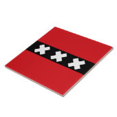 Vlag van Amsterdam Tegeltje (Zijkant)
