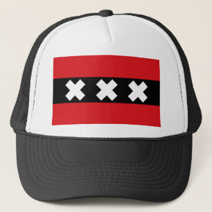Vlag van Amsterdam Trucker Pet