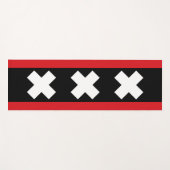 Vlag van Amsterdam Yogamat (Voorkant (horizontaal))