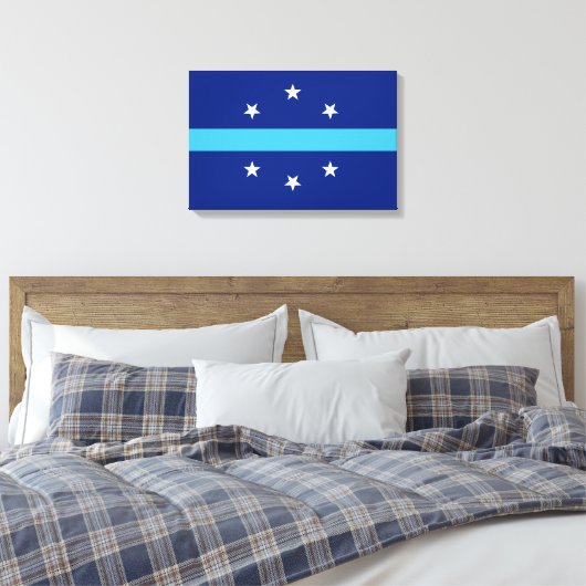 Vlag van Anaheim (Californië, VS) Canvas Afdruk (Insitu (Slaapkamer))
