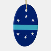 Vlag van Anaheim in Californië Keramisch Ornament (Rechts)