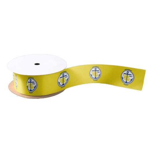 Vlag van Anchorage, Alaska Satin Ribbon Lint (Spoel)