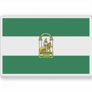Vlag van Andalusië Sticker