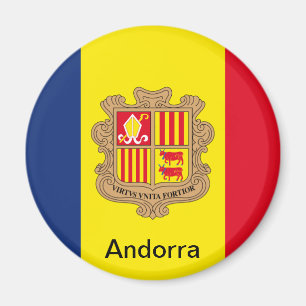 Vlag van Andorra Magneet