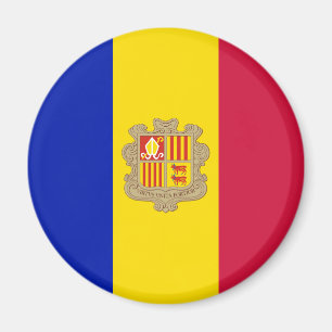 Vlag van Andorra Magneet