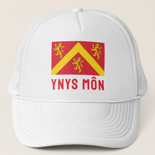 Vlag van Anglesey, Wales Trucker Pet (Voorkant)