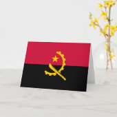 Vlag van Angola Kaart (Gele Bloem)