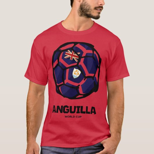 vlag van Anguilla T-shirt (Voorkant)