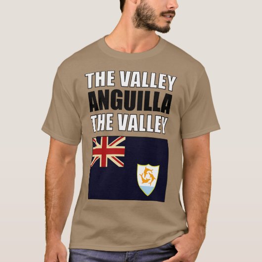 Vlag van Anguilla T-shirt (Voorkant)