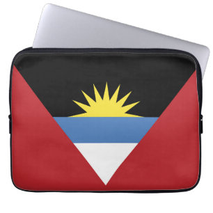 vlag van Antigua en Barbuda Laptop Sleeve