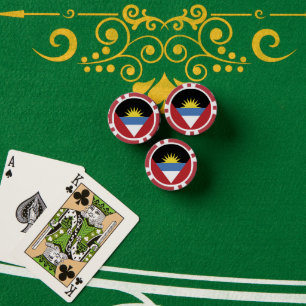 Vlag van Antigua en Barbuda Poker Chips