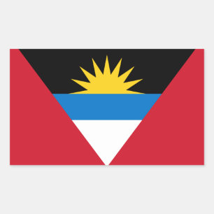Vlag van Antigua en Barbuda Rechthoekige Sticker
