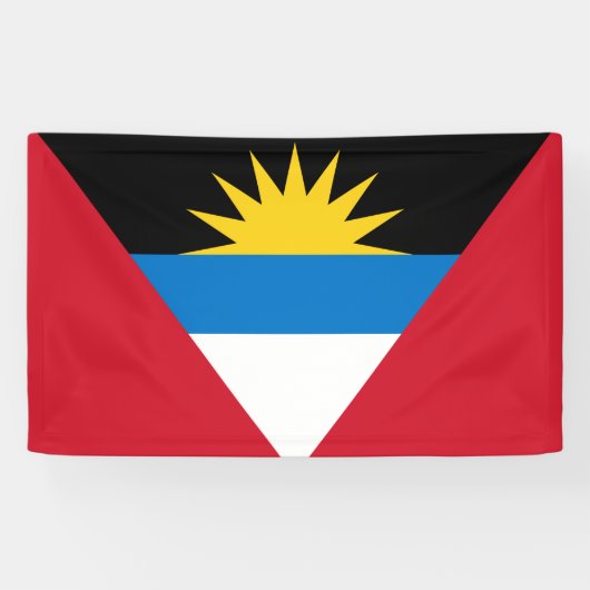 Vlag van Antigua en Barbuda Spandoek (Horizontaal)
