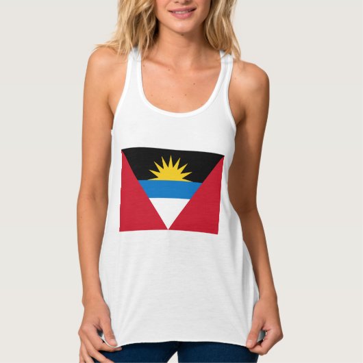 Vlag van Antigua en Barbuda Tanktop (Voorkant)