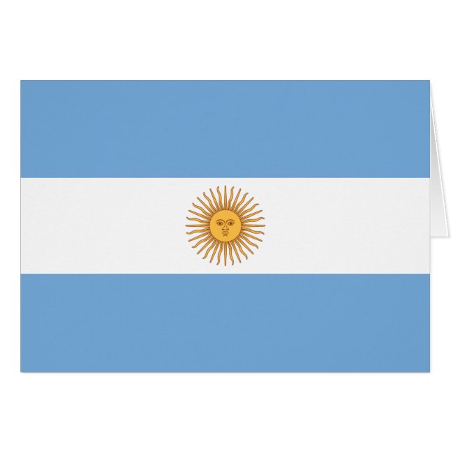 Vlag van Argentinië (Voorkant Horizontaal)