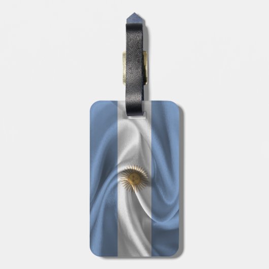 Vlag van Argentinië Bagagelabel (Achterkant verticaal)