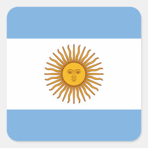 Vlag van Argentinië - Bandera de Argentinië Vierkante Sticker