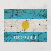Vlag van Argentinië Briefkaart (Voorkant)