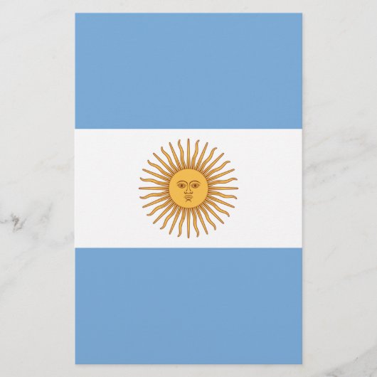 Vlag van Argentinië Briefpapier (Voorkant)