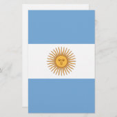 Vlag van Argentinië Briefpapier (Voorkant / Achterkant)